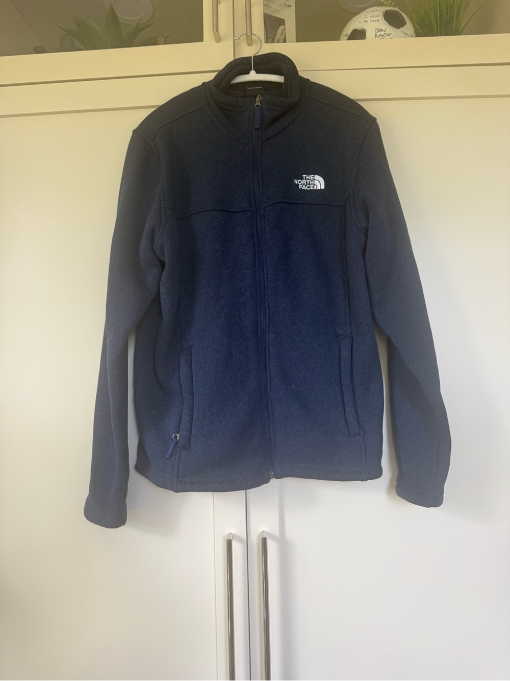The North Face Men's Navy Full-Zip Lightweight Fleece Jacket